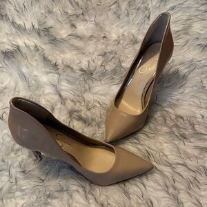 Elegant Tan Pointed-Toe Women's Heels